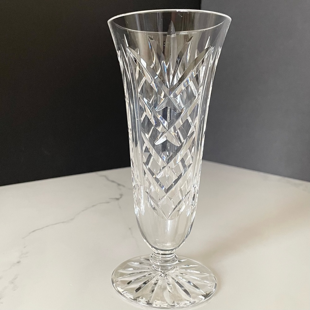 Footed Kilbarry Vase by Waterford Crystal